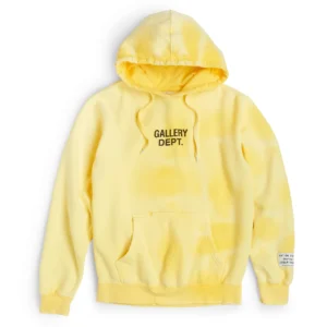 SUNFADED CENTER LOGO HOODIE YELLO