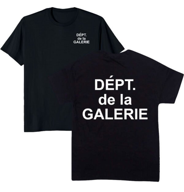 Dept De La Galerie Front And Back Print T Shirt